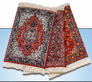 Mouse pad Picture of Oriental Rug Mouse pads printed in full color shows mouserugs for promotion